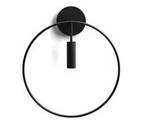 Wmdtr Applique Murale, Lignes Minimalistes Design Géométrique Applique Murale Décorative E27 Luminaire À Tête Unique Appliques Murales en Métal Noir pour Fond Mur Salle D'étude Couloir Allée