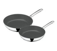 WMF 0741609990 Lot de 2 poêle en Cromargan avec revêtement en céramique