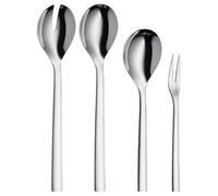 WMF 1291246040 Set de 4 Ménagères de service, Acier Inoxydable, Argent