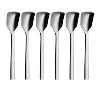 WMF Nuova Cuillère à glace Set de 6 pièces Pelle à glace Cromargan Acier inoxydable poli, lavable au lave-vaisselle, L 14 cm