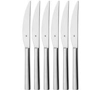 WMF 1291716046 Lot de 6 Couteau à Steak, Acier Inoxydable, Argent, 25 x 20.8 x 2.4 cm Argent et métal G