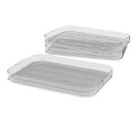 WMF Küchenminis Lot de 3 grilles de déshydratation 27,7 x 17,6 x 7,1 cm 3 grilles pour déshydrateur, accessoires pour la cuisine mini déshydrateur automatique en acier inoxydable