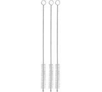 WMF 6008979990 Baric Lot de 3 pailles de nettoyage 20 cm pour pailles métalliques, pailles en verre, pailles à lait, brosse à shisha en acier inoxydable 18/8
