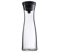 WMF Basic Carafe à eau, 1,0 l, hauteur 29 cm, carafe en verre, couvercle en silicone, fermeture CloseUp, Noir
