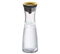 WMF Basic Carafe à eau, 1,0 l, hauteur 29 cm, carafe en verre, couvercle en silicone, fermeture en gros plan, Or