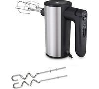 WMF Batteur électrique, 5 vitesses, Inox 18/10 Cromargan, Rangement position verticale, Fouet et crochet pétrin en inox, 400 W, Kult X 0416560011
