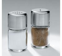 WMF Bel Gusto salière et poivrière set de 2 pièces, petite salière, mini salière, Cromargan acier inoxydable mat