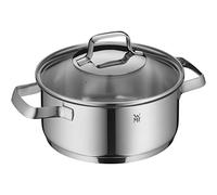 WMF Belmonte Petite marmite avec couvercle en verre 2,5 l En acier inoxydable Cromargan poli non revêtu 20 cm