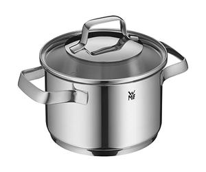 WMF Belmonte Petite marmite avec couvercle en verre pour induction 1,9 l En acier inoxydable Cromargan poli non revêtu 16 cm