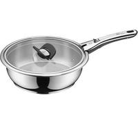 WMF Click&Serve - Sauteuse à induction - 24 cm - Sans poignée en acier inoxydable Cromargan - Passe au four