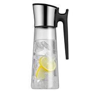 WMF Carafe à décanter Close-Up Cromargan Basic, bouchon en verre, noir, 1,5 l, 31 cm