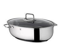 WMF Cocotte Ovale avec thermomètre Gratuit Couvercle en Verre Acier Inoxydable Cromargan Induction Passe au