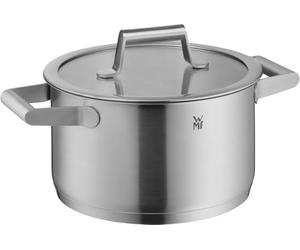 WMF Comfort Line Marmite à induction avec couvercle en verre et graduation en acier inoxydable Cromargan mat 20 cm 3,3 l