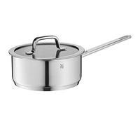 WMF Compact Cuisine casserole 20 cm, petite marmite avec couvercle en verre, petite marmite 2,5 l, marmite à pâtes, marmite à lait induction, acier inoxydable poli Cromargan, détartrage interne, non