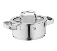 WMF Compact Cuisine marmite grande 24 cm, couvercle en verre, rôtissoire induction 4,1 l, acier inoxydable poli Cromargan, graduation interne, empilable, non revêtu