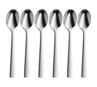 WMF Corvo Ensemble de cuillères à Expresso 6 pièces, 10,5 cm, cuillère à Expresso Cromargan Protect en Acier Inoxydable Mat, Petites cuillères résistantes aux Rayures, lavables au Lave-Vaisselle