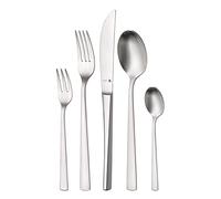 WMF Corvo set de couverts pour 6 personnes, 30 pièces, couteau à manche creux, Cromargan protector en acier inoxydable mat, résistant aux rayures, va au lave-vaisselle