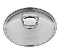 WMF Couvercle de casserole de 16 cm, couvercle en verre avec poignée carrée en métal, couvercle pour casseroles et poêles, verre résistant à la chaleur, passe au lave-vaisselle
