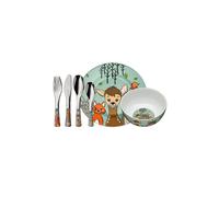WMF Couverts pour enfants 6 pièces FOREST FRIENDS Cromarg.Bunt argent
