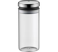 WMF Depot Boîte à provisions en verre 1,0l, hauteur 21,5 cm, bocal à provisions avec couvercle, récipient pour grains de café, boîte à céréales, boîte de conservation avec grande ouverture de rempliss
