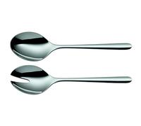 WMF Flame Plus couverts à salade en acier inoxydable 24 cm, fourchette à salade, cuillère de service, Cromargan protector en acier inoxydable poli, résistant aux rayures, va au lave-vaisselle