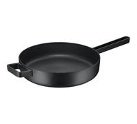 WMF Flavour Poêle à induction, 28 cm, en fonte émaillée, bord haut, passe au four, élégance moderne, noire