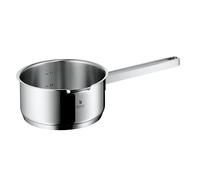 WMF Function 4 casserole sans couvercle 16 cm, petite casserole 1,4 l, pot à lait induction, petite casserole, acier inoxydable Cromargan poli, 4 fonctions verser, graduation interne, rouge