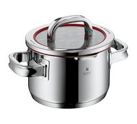 WMF Petite marmite Function 4 16 cm 1,9 l - inox Cromargan, couvercle en verre, induction, rouge