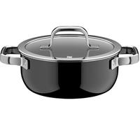WMF Fusiontec Mineral Pro 0518625290 Casserole à induction avec couvercle, 20 cm, durable, matériau résistant aux rayures, convient à tous les types de feux, fabriquée en Allemagne, noire