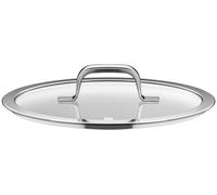 WMF Fusiontec Mineral Pro 0520085290 Couvercle en verre avec poignée en acier inoxydable, passe au four jusqu'à 180 °C, passe au lave-vaisselle 24 cm