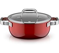 WMF Fusiontec Mineral Pro, rôtissoire, couvercle, 20 cm, matériau durable et résistant aux rayures, faitout à induction, adapté à tous les feux, fabriqué en Allemagne, Rouge Passion, 0519515290