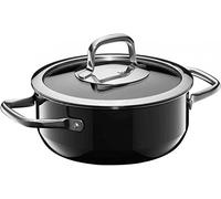 WMF Fusiontec Petite marmite compacte 18 cm Compatible induction 1,8 l Couvercle en verre Céramique High-Tech Empilable Résistant aux rayures Noir