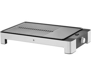 WMF grill et plancha électrique, 2300W, Inox 18/10 Cromargan, Grande surface grill & plancha, Revêtement antiadhésif, Lono 0415340011
