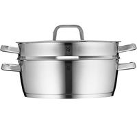 WMF Iconic Cocotte 28 cm, couvercle en acier inoxydable de qualité supérieure (insert de cuisson vapeur 28 cm)