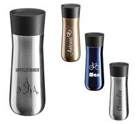 WMF Impulse Gobelet isotherme, avec gravure personnalisée, 350 ml, ouverture à 360°, tasse à café à emporter