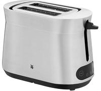 WMF Kineo grille-pain en acier inoxydable, double fente avec support à petits pains, 2 tranches, 10 niveaux de brunissage, 980 W, inox mat
