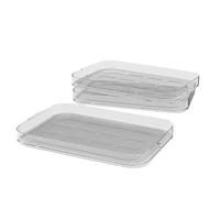 WMF Küchenminis Lot de 3 grilles de déshydratation 27,7 x 17,6 x 7,1 cm 3 grilles pour déshydrateur, accessoires pour la cuisine mini déshydrateur automatique en acier inoxydable