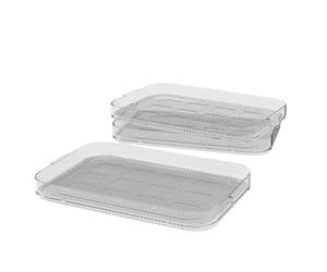 WMF Küchenminis Lot de 3 grilles de déshydratation 27,7 x 17,6 x 7,1 cm 3 grilles pour déshydrateur, accessoires pour la cuisine mini déshydrateur automatique en acier inoxydable