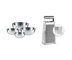 WMF Küchenschüssel GOURMET SET 4 TLG. 0645709990 & Vierkantreibe [Haushaltswaren]
