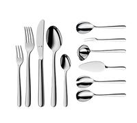 WMF Kult Plus set de couverts pour 12 personnes, 66 pièces, 60 pièces avec couverts de service, couteau à manche creux, Cromargan protector poli, résistant aux rayures, passe au lave-vaisselle