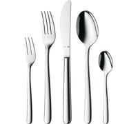 WMF Kult set de couverts, 12 personnes, 66 pièces, 60 pièces avec couverts de service, lame de couteau insérée, Cromargan protect acier inoxydable poli, brillant, résistant aux rayures, adapté au lave