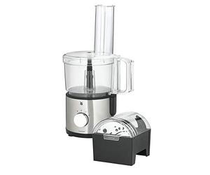 WMF Kult X Edition Robot de cuisine hachoir avec 5 disques accessoires, couteau pétrisseur, bouchon, lame en acier inoxydable, récipient 2,0 l, 500 W
