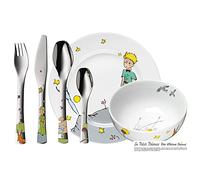 WMF Le Petit Prince Service de Table 6 pièces pour Enfant avec Couverts pour Enfants à partir de 6 Ans, Acier Inoxydable Cromargan Poli, Passe au Lave-Vaisselle