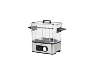 WMF Lono 04.1536.0011 Bain Marie Sous Vide 1500W Acier Inoxydable, Température 35-90°C, Minuteur 72h, LCD, 220-240V, 155x395x325mm