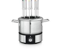 WMF Service fondue électrique LONO 0415130011 – 1400 W, 8 pers., récipient inox, 8 fourchettes 18/10
