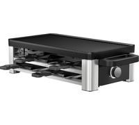 WMF Lono Selection Appareil à raclette 8 poêlons, revêtement anti-adhésif, filaire noir, argent