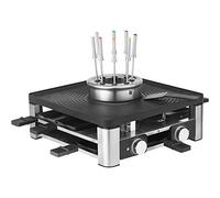 WMF Lumero 0415480011 raclette 8 personne(s) 1960 W Noir, Acier inoxydable