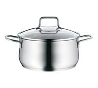 WMF Mattea Set de 5 casseroles avec couvercle en verre, , Cromargan acier inoxydable satiné adapté à l'induction, adapté au lave-vaisselle