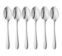 WMF Merit ensemble de cuillères à expresso 6 pièces, 10,8 cm, cuillère à expresso Cromargan Protect en acier inoxydable poli, petites cuillères résistantes aux rayures, lavables au lave-vaisselle