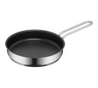 WMF Mini poêle à frire en acier inoxydable Cromargan poli à induction, empilable, idéale pour les petites portions ou une seule personne.